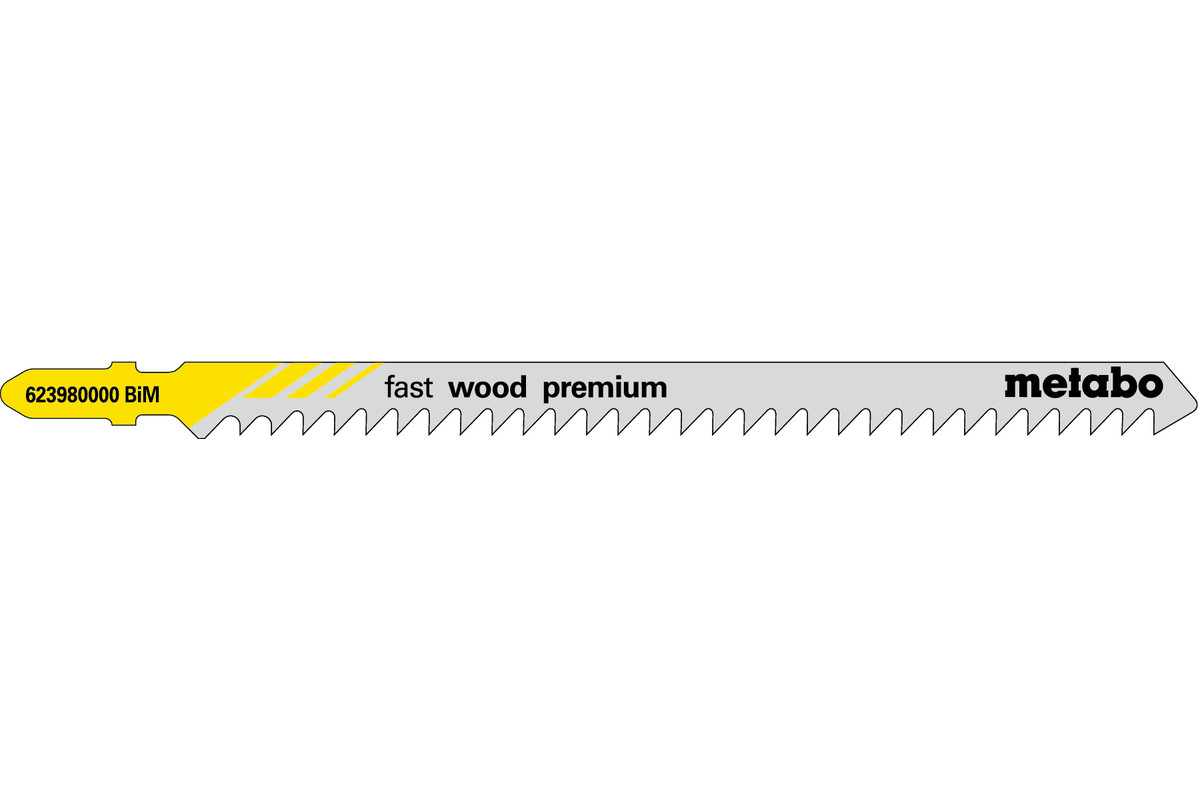 5 Stichsägeblätter "fast wood premium" 126/ 4,0 mm (623980000) 