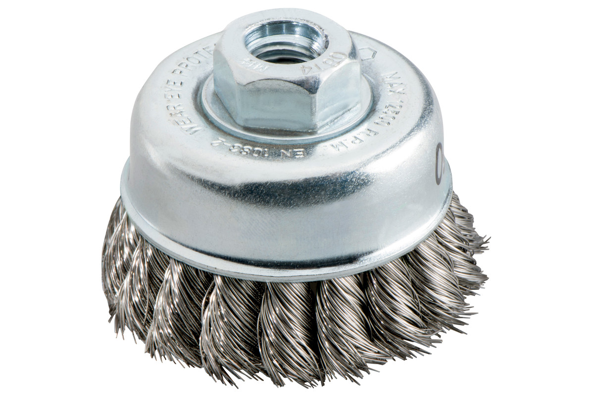 Cup brush 80x0.5 mm/ M 14, steel-wire, twisted (623710000) 