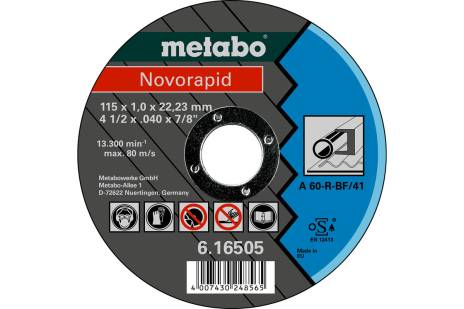 Novorapid 115 x 1.0 x 22.23 mm, steel, TF 41 (616505000)