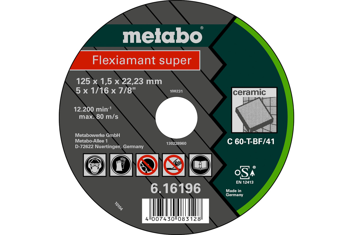 Flexiamant super 115 x 1,5 x 22,2 céramique,TF41 (616195000) 