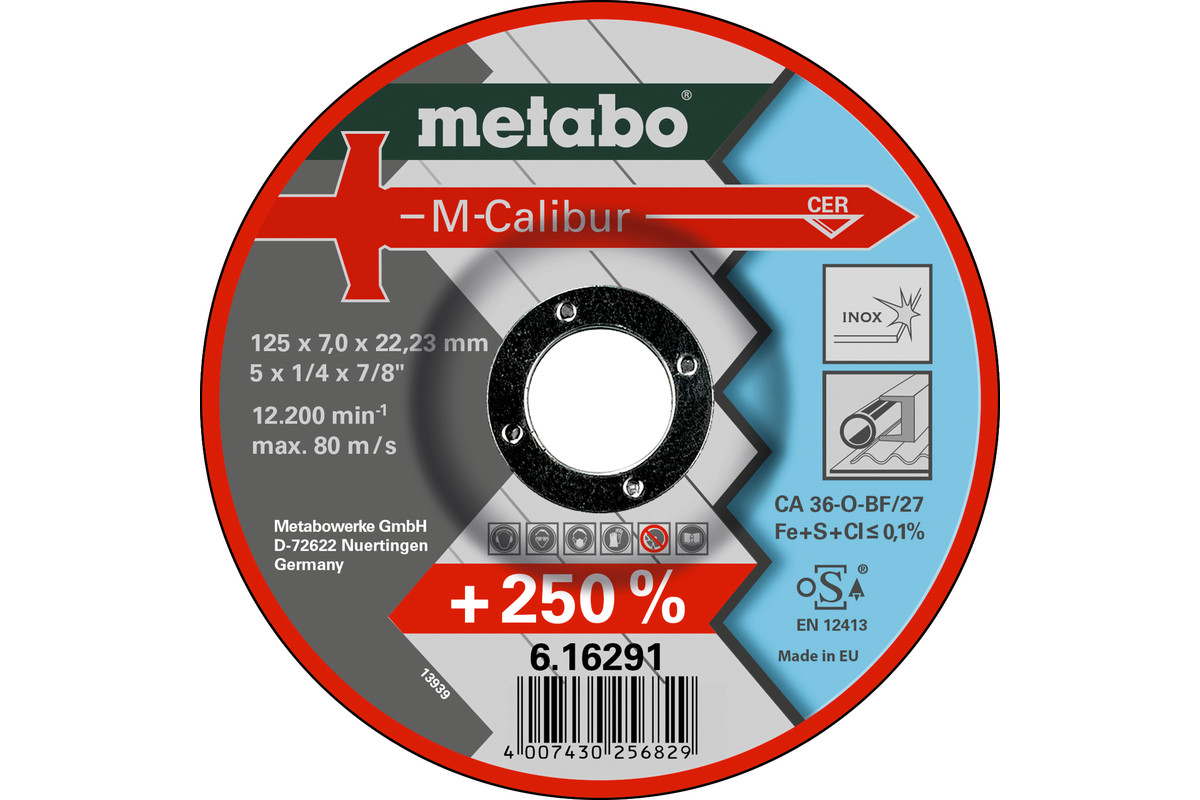 M-Calibur 125 x 7,0 x 22,23 Inox, SF 27 (616291000) 