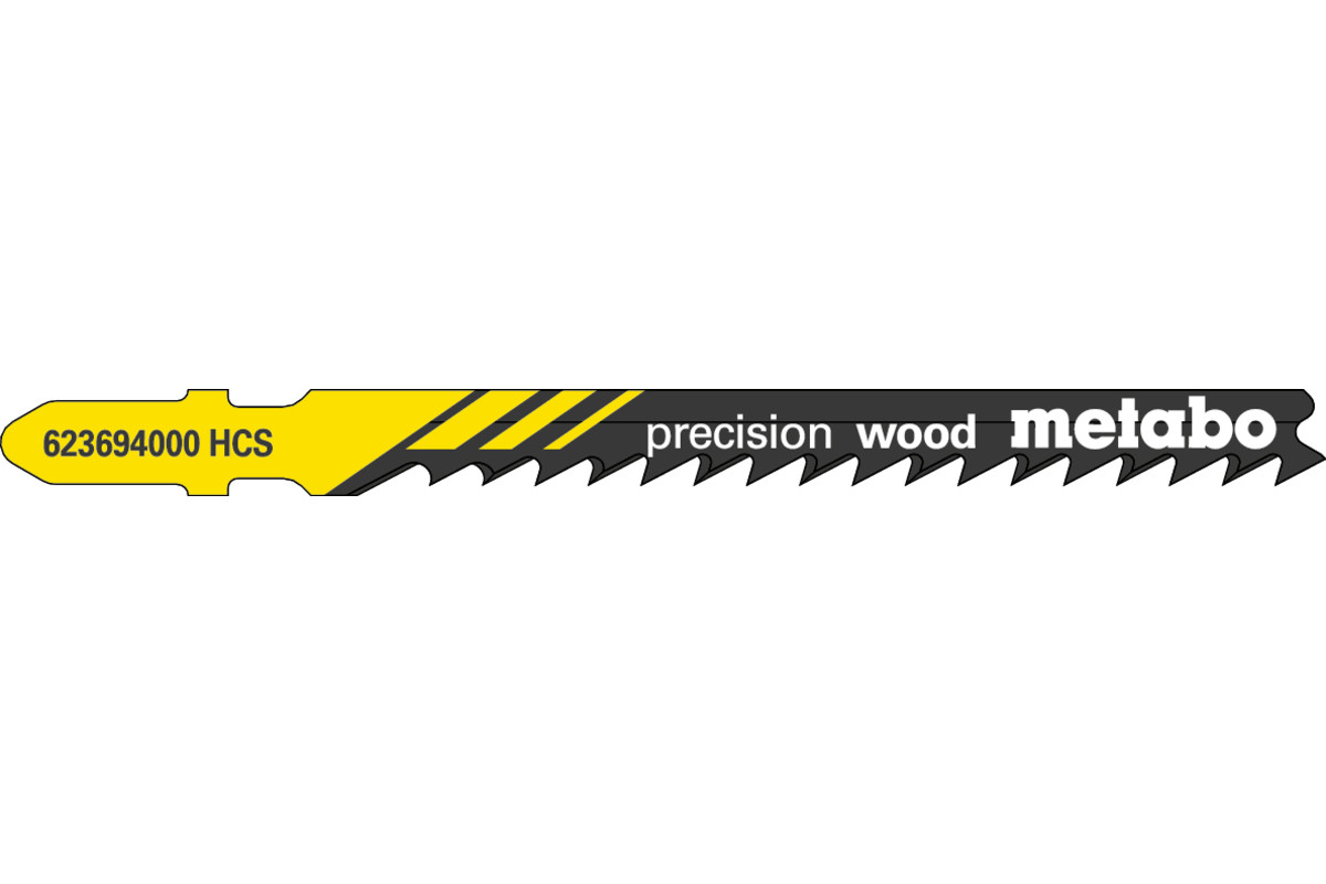 5 decoupeerzaagbladen "precision wood" 74/4,0 mm (623694000) 