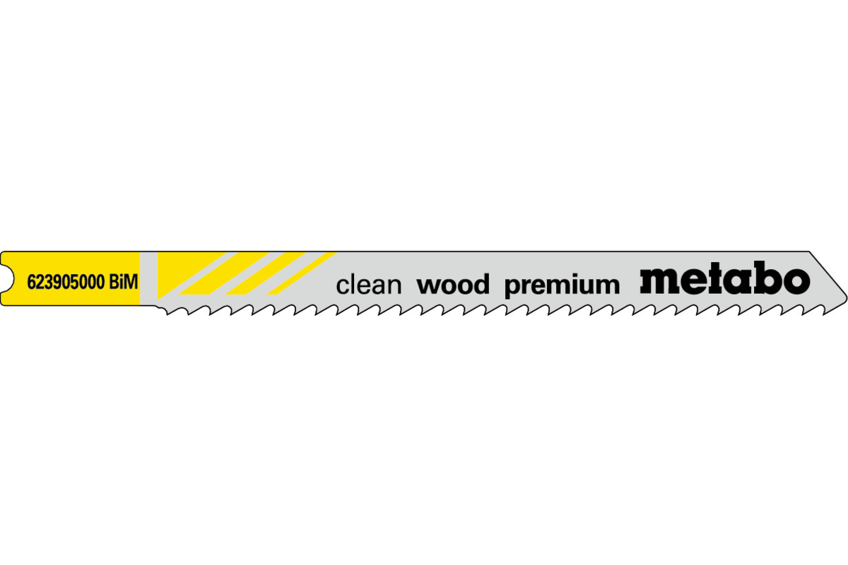 5 lames de scie sauteuse « clean wood premium » en U 82/2,5mm (623905000) 