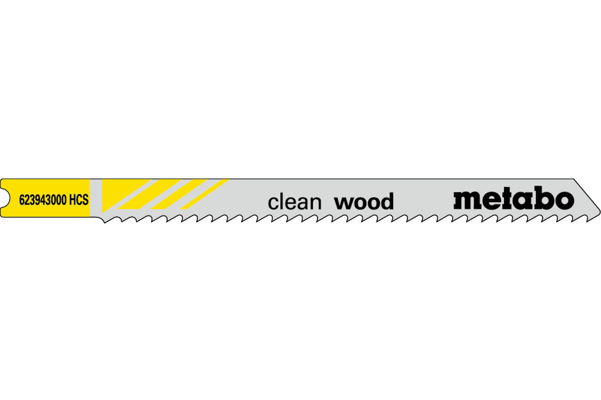 5 lames de scie sauteuse « clean wood » en U 82/2,5mm (623943000) 