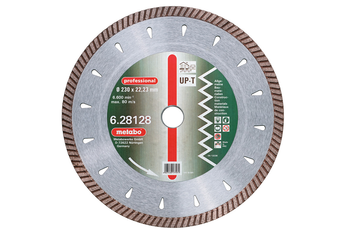 Meule de tronçonnage diamantée, 150 x 2,2 x 22,23 mm, "professional", "UP-T", Turbo, universelle (628126000)  