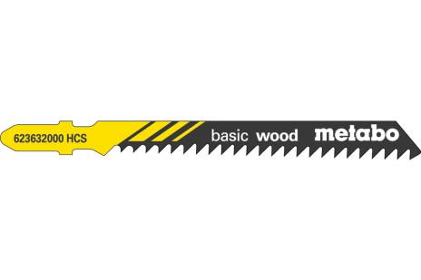 5 lames de scie sauteuse « basic wood » 74/ 3,0 mm (623632000) 