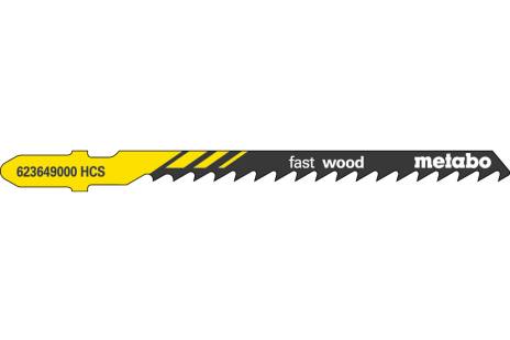 5 lames de scie sauteuse « fast wood » 74/ 4,0 mm (623649000) 