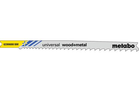 5 lames de scie sauteuse « universal wood + metal » en U 107mm (623906000)