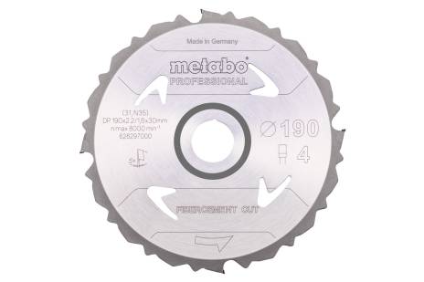 Zaagblad "fibercement cut - professional", 190x30 Z4 PCD FZ 5° (628297000) 