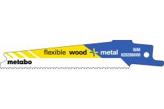 5 reciprozaagbladen "flexible wood + metal" 100 x 0,9 mm (628266000) 