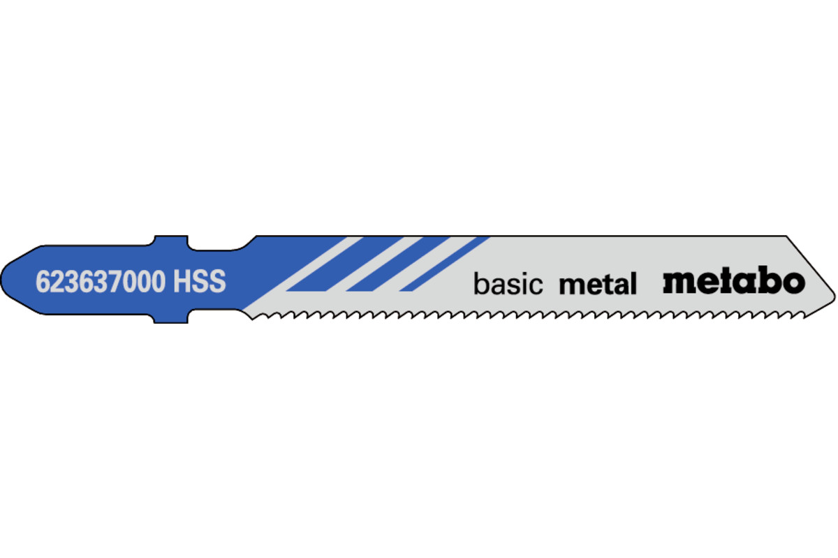 5 lame per seghetti alternativi "basic metal" 51/ 1,2 mm (623637000) 