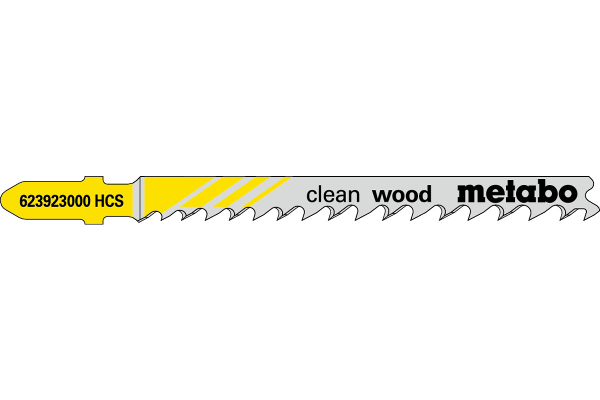 5 Stichsägeblätter "clean wood" 74 mm/progr. (623923000) 
