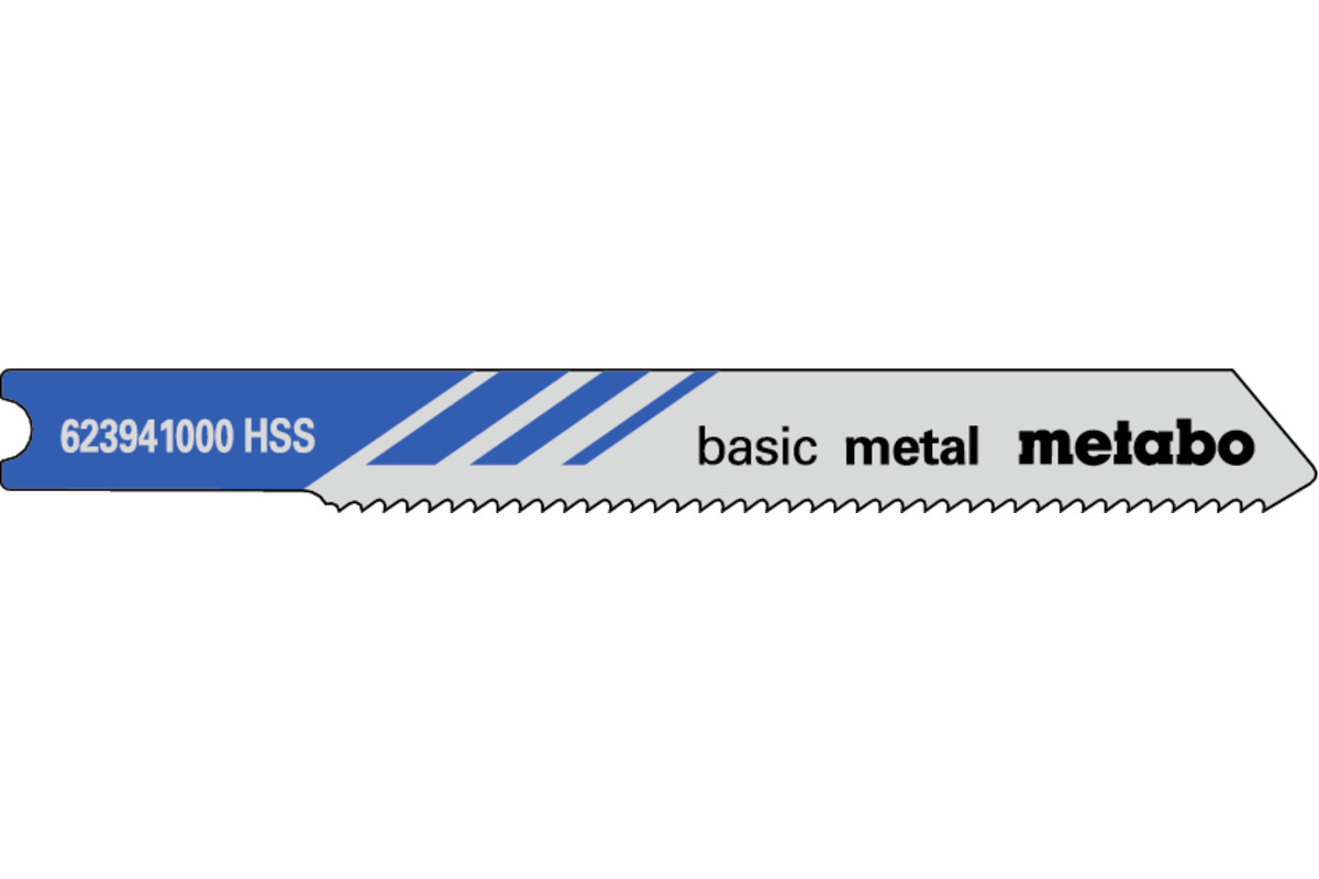 5 lame per seghetti alternativi U "basic metal" 52/1,2mm (623941000) 