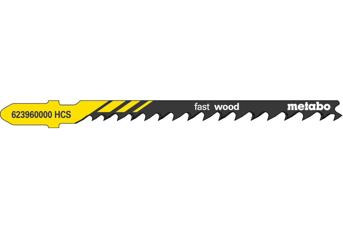 5 lame per seghetti alternativi "fast wood" 74 mm/progr. (623960000) 