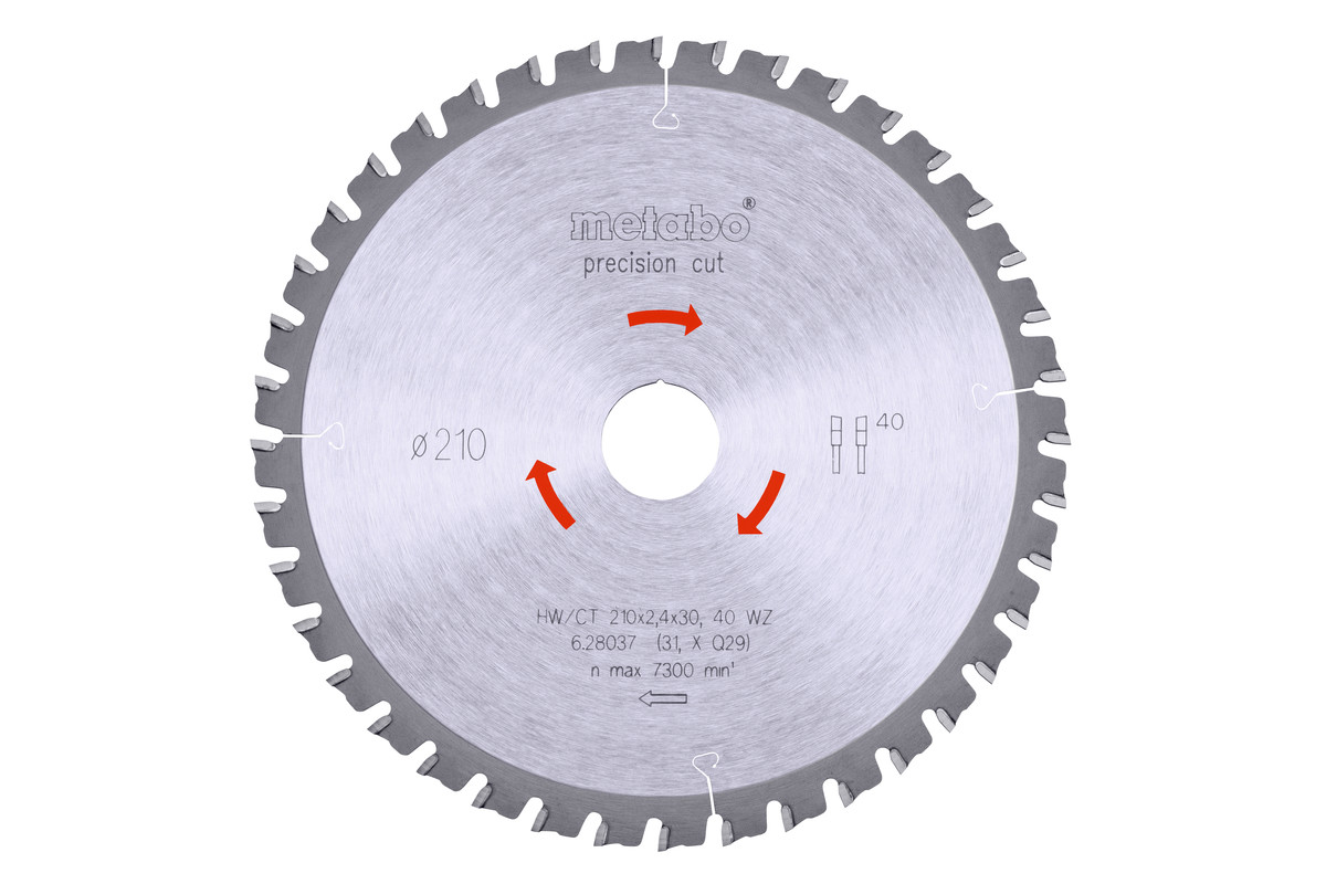 Lama "precision cut wood - professional", 210x30, Z40 WZ 3° (628037000) 