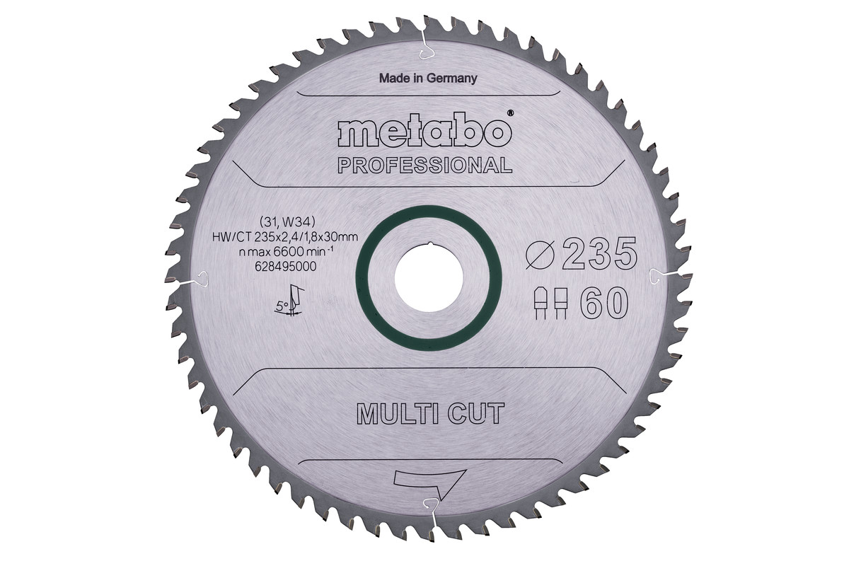 Sägeblatt "multi cut - professional", 235x30, Z60 FZ/TZ 5°  (628495000) 