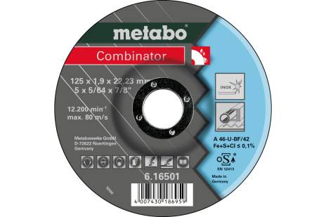 Combinator 125x1,9x22,23 inox, TF 42 (616501000)  