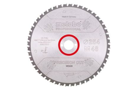 Sägeblatt "precision cut wood - professional", 254x30, Z48 WZ 5° neg. (628221000) 