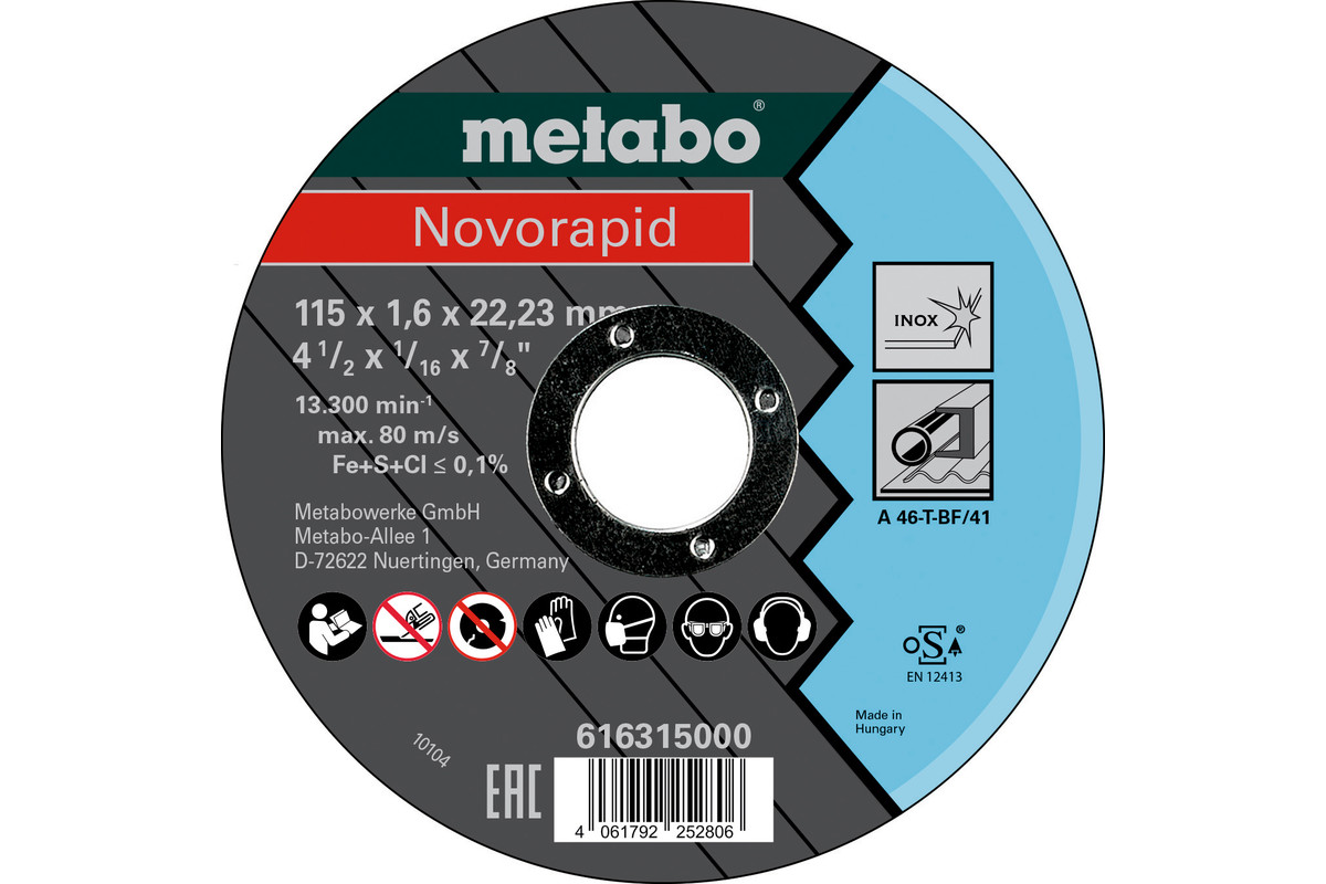 Novorapid 115x1.6x22.23 inox, TF 41 (616315000) 