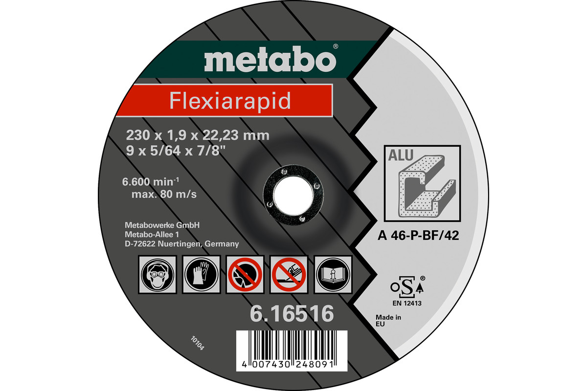 Flexiarapid 180 x 1,6 x 22,23 mm, aluminio, TF 42 (616515000) 