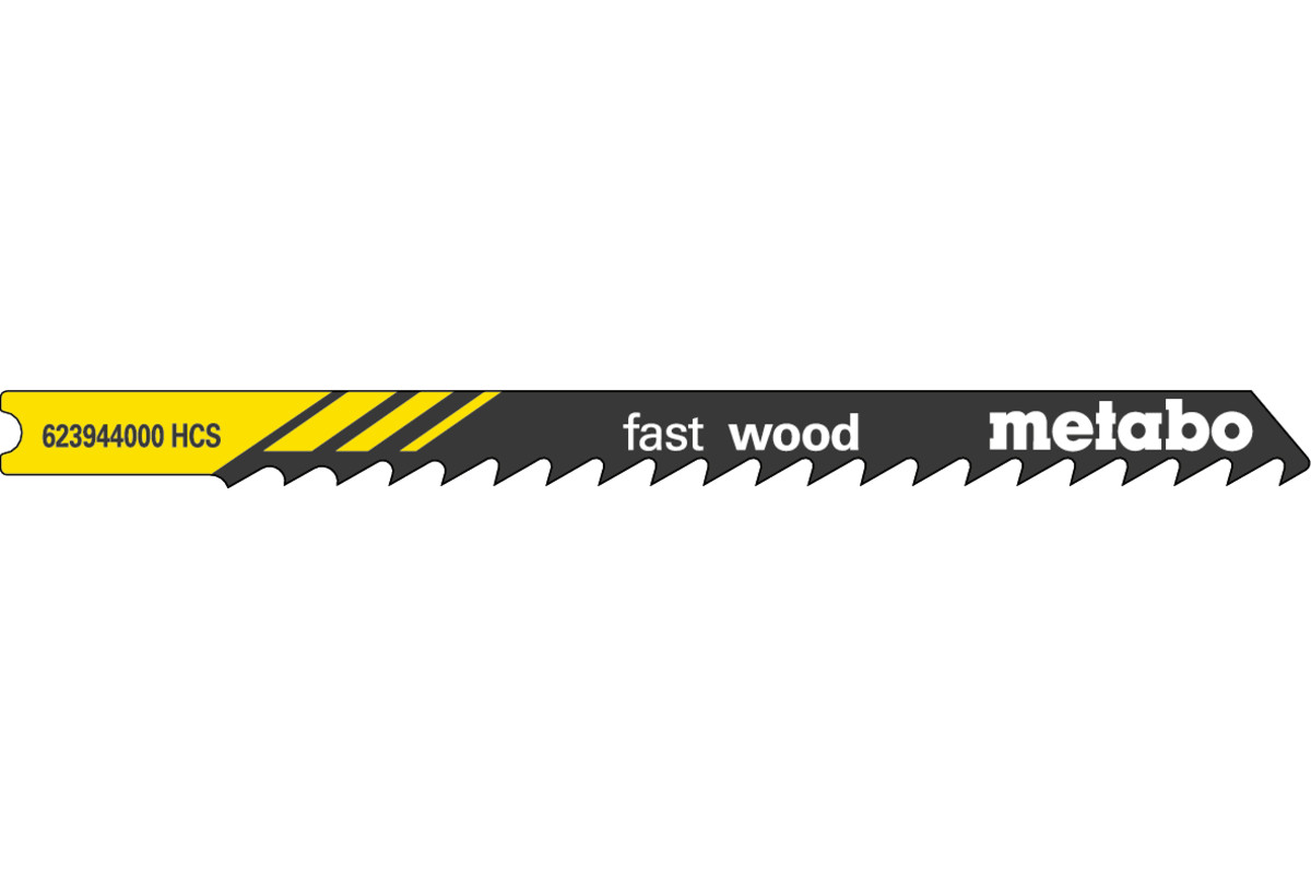 5 Lâminas para serras de recortes U "fast wood" 82/4,0mm (623944000) 