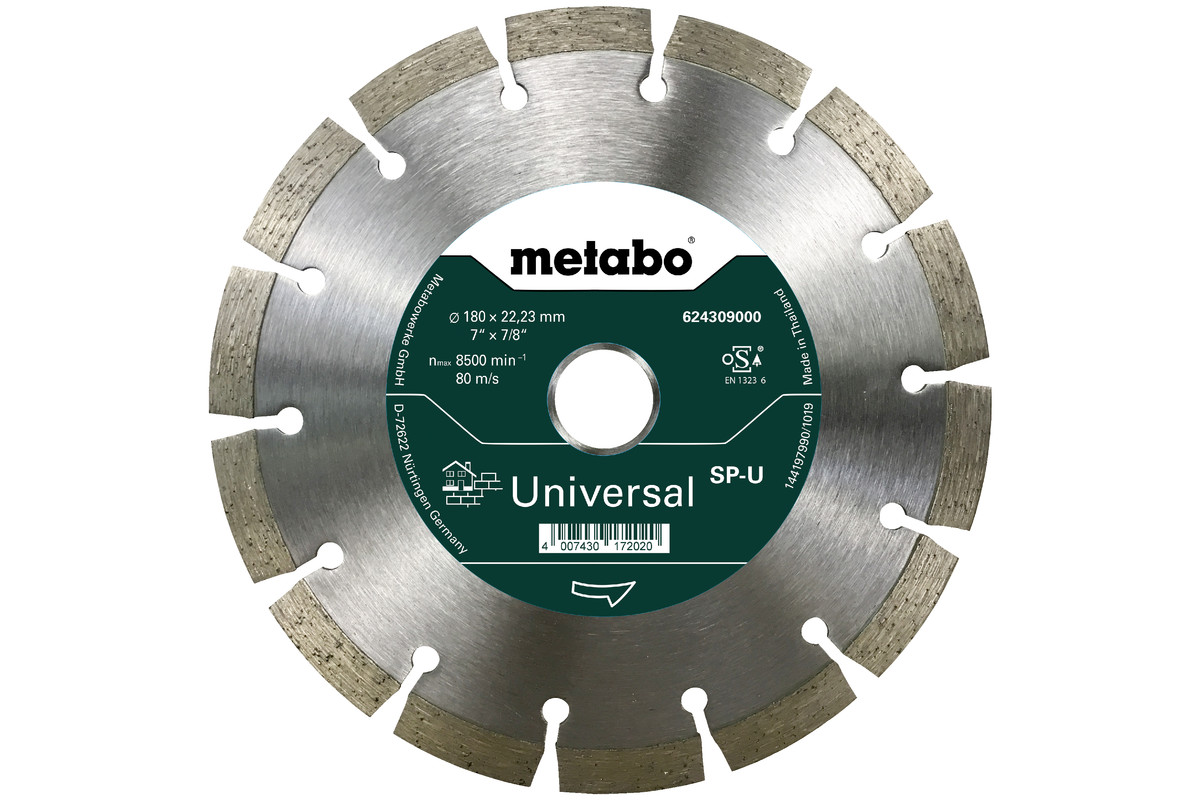 Diamond cutting disc SP-U, 180x22.23 mm (624309000) 