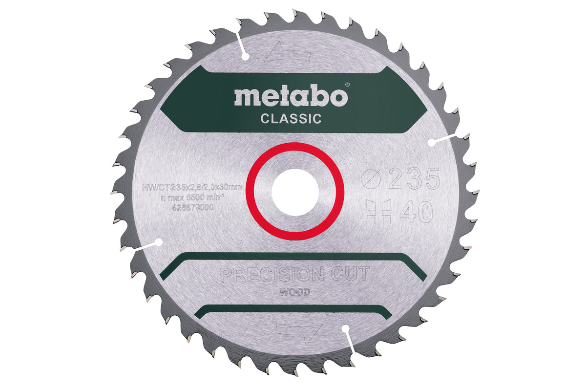 Saw blade "precision cut wood - classic", 235x30 Z40 WZ 15° /B (628680000) 