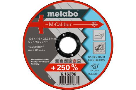 M-Calibur 125 x 1.6 x 22.23 Inox, TF 41 (616286000) 