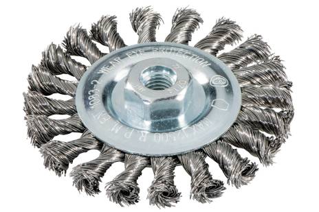Wheel brush 115x0.5x10 mm/ M14, stainless steel wire, twisted (626778000)