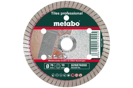 Diamond cutting disc 76x10mm, "TP", tiles "professional" (626874000)