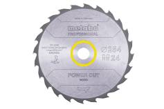 Hoja de sierra "power cut wood - professional", 254x30, D24 DI 20° (628025000) 