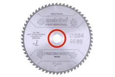 Saw blade "precision cut wood - professional", 254x30, Z60 WZ 5° neg. (628222000) 