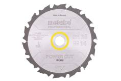 Hoja de sierra "power cut wood - professional", 165x20 Z14 DP/FA 10° (628292000) 