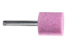 Pink aluminium mounted point 25 x 25 x 40 mm, shank 6 mm, K 36, cylinder (628331000) 