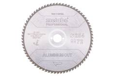 Hoja de sierra "aluminium cut - professional", 254x30 Z72 DP/DT 5°neg (628447000) 