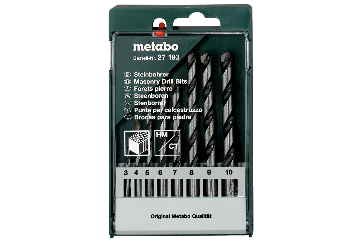 Set Brocas P/Mamposteria, 8 Piezas 626706000 Metabo - Coimsa Ferretera