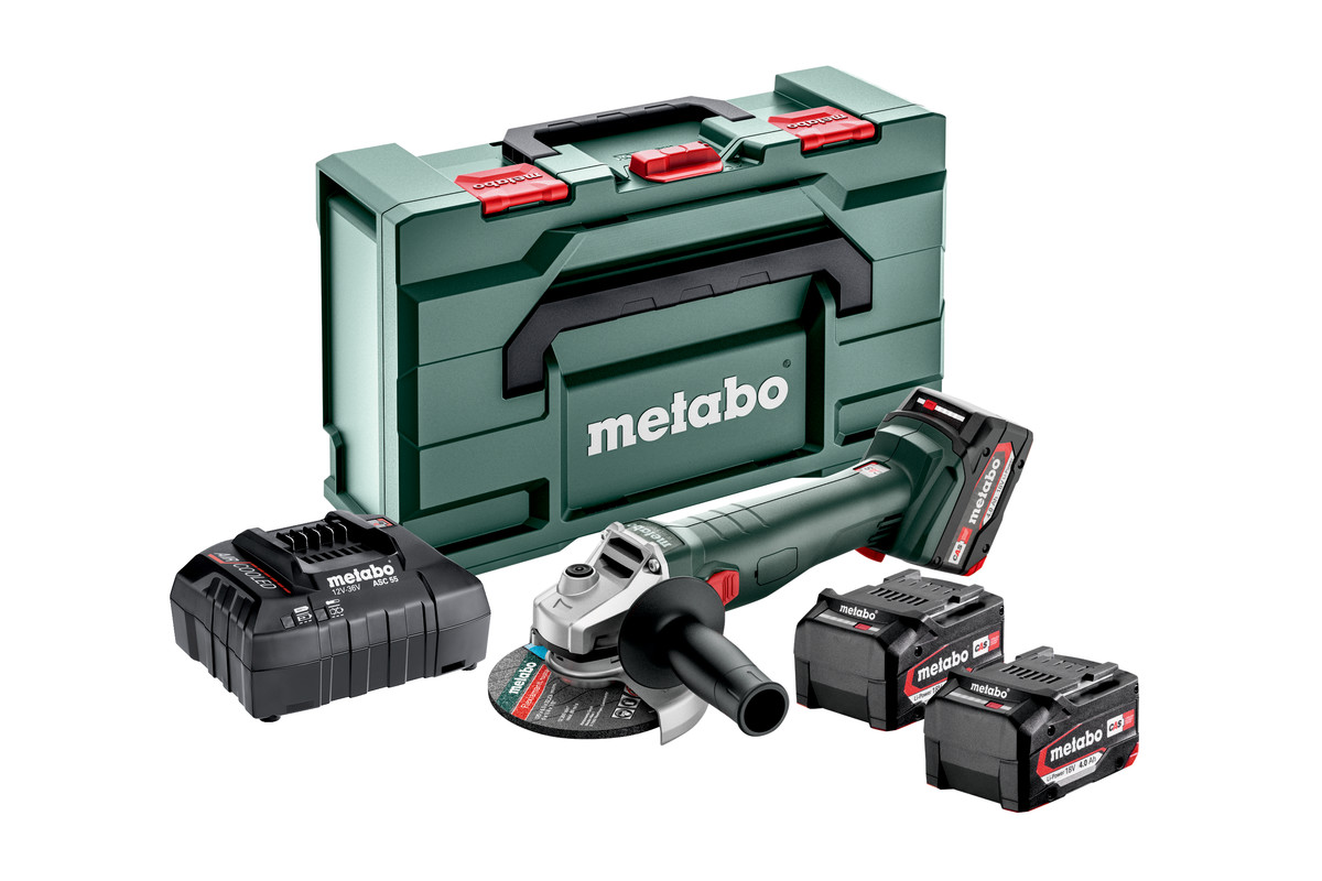 Metabo w18l bl 9-125 - rebarbadora a bateria 18v - 125mm