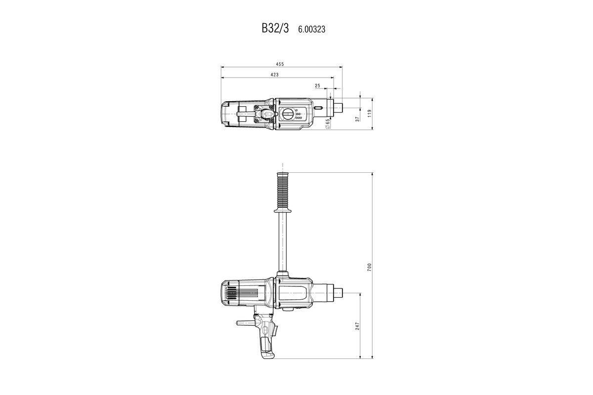 B 32/3 (600323000) Drill | Metabo Power Tools