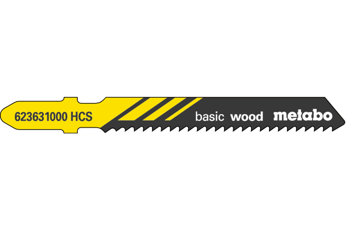 5 plátků pro přímočaré pily „basic wood" 51/ 2,0 mm (623631000) 
