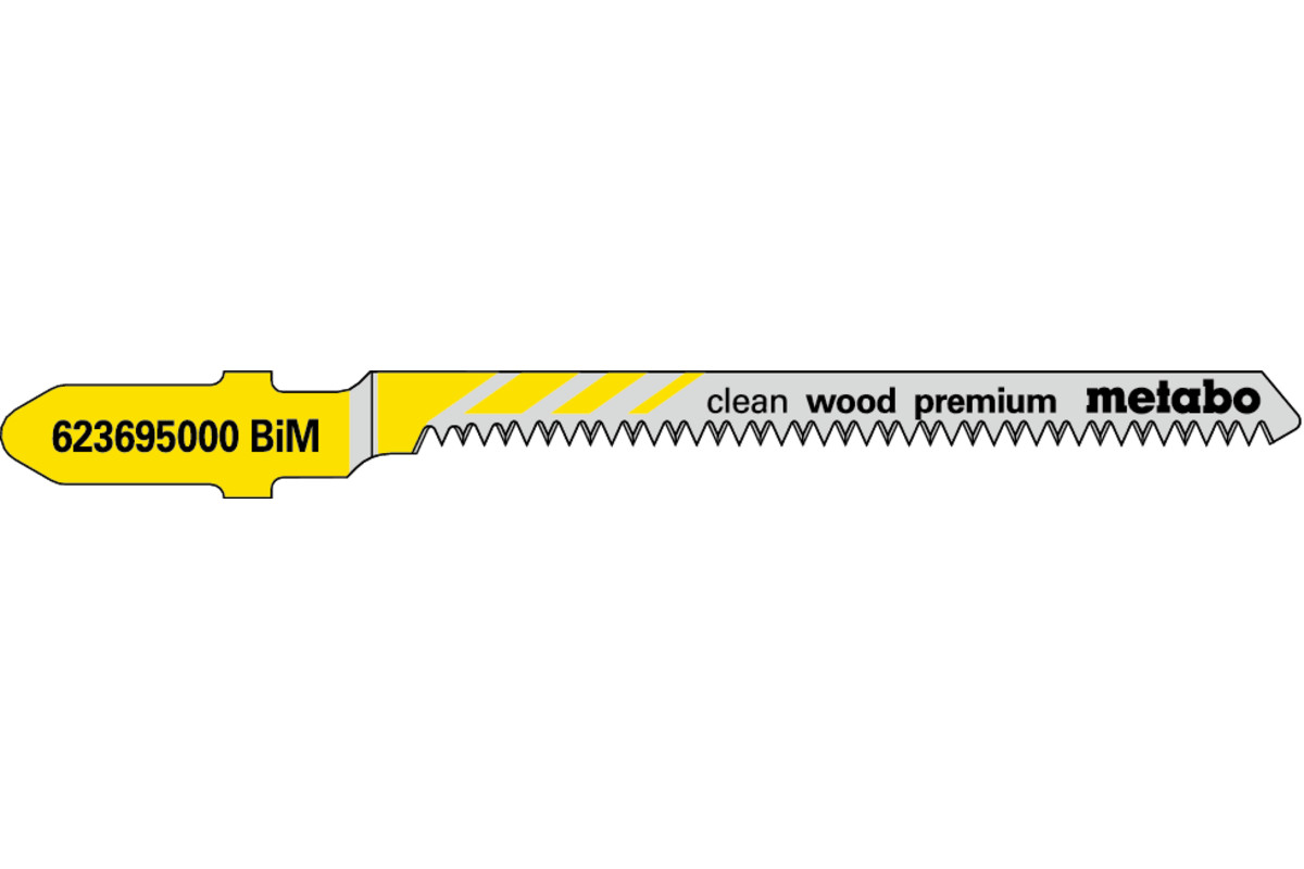 5 plátků pro přímočaré pily "clean wood premium" 57/ 1,4 mm (623695000) 