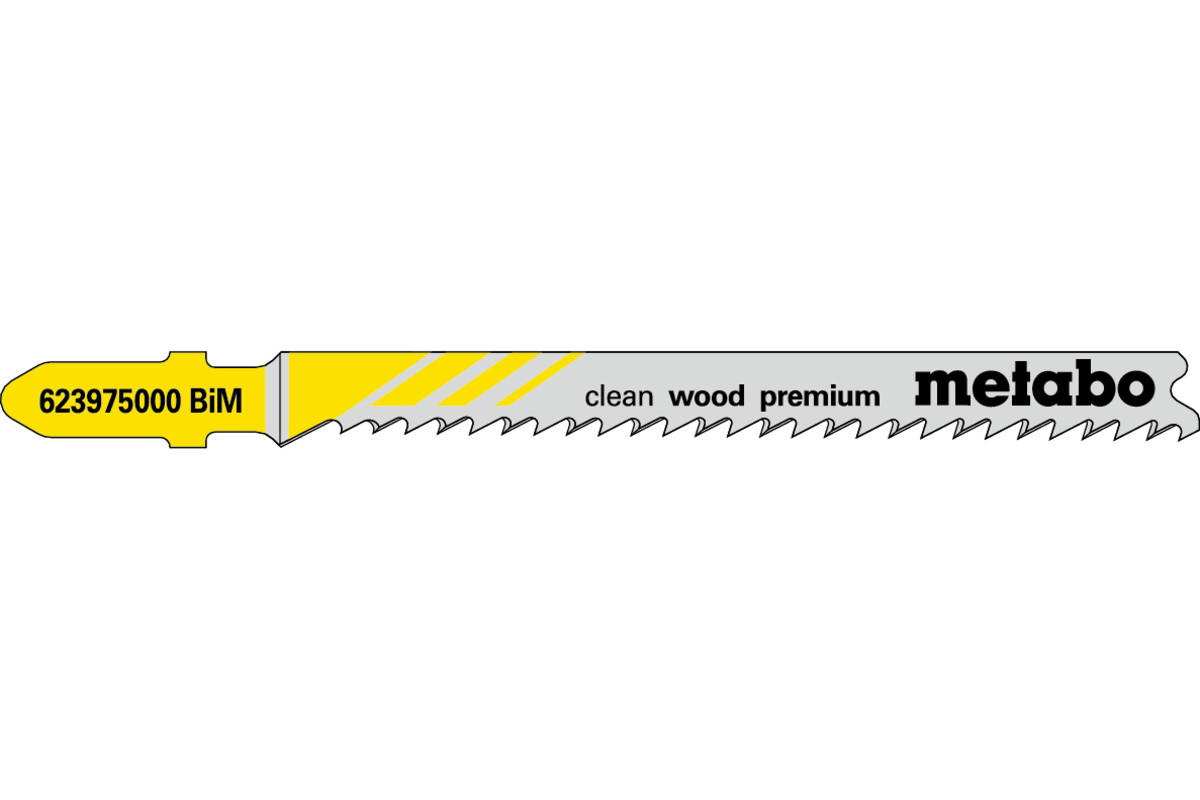 5 plátků pro přímočaré pily "clean wood premium" 74/ 2,7 mm (623975000) 