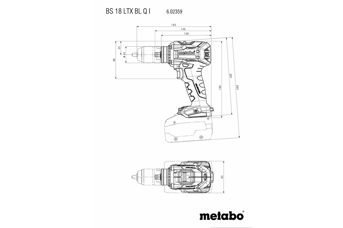 BS 18 Akku-Bohrschrauber Q LTX Metabo (602359770) | I BL Elektrowerkzeuge