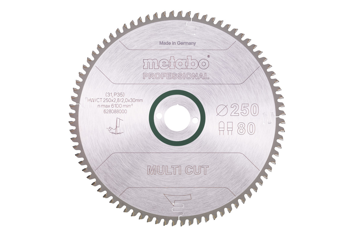 Saeleht "multi cut - professional", 250x30, Z80 FZ/TZ 5° neg. (628088000) 