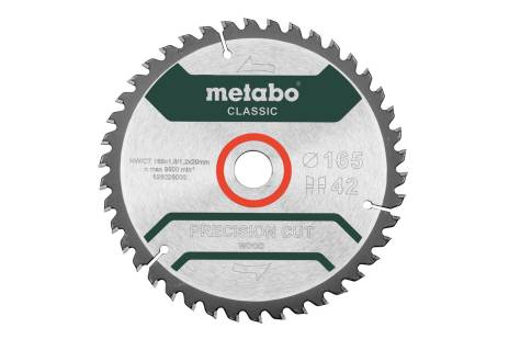 Saeleht „precision cut wood - classic“, 165 x 20 Z42 WZ 5° (628026000) 