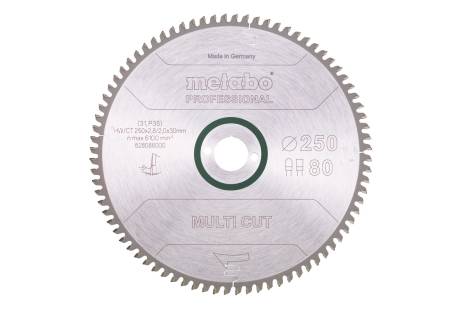 Saeleht "multi cut - professional", 250x30, Z80 FZ/TZ 5° neg. (628088000) 