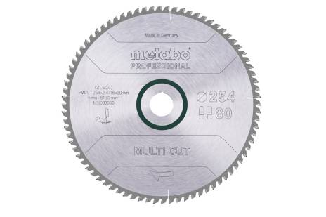 Saeleht "multi cut - professional", 254x30, Z80 FZ/TZ 5° (628093000) 