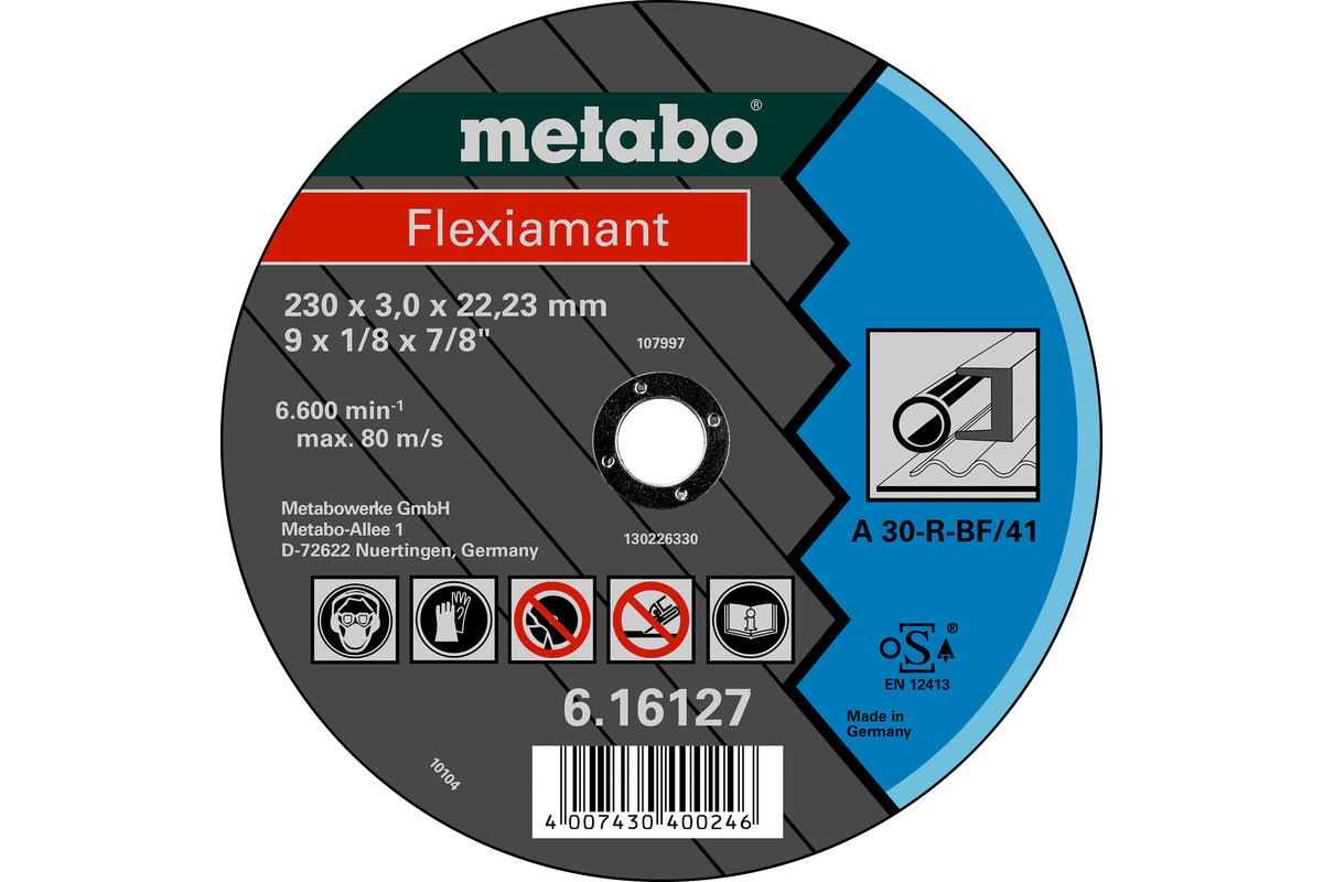 Flexiamant 180x3,0x22,23 acero, TF 41 (616123000) 