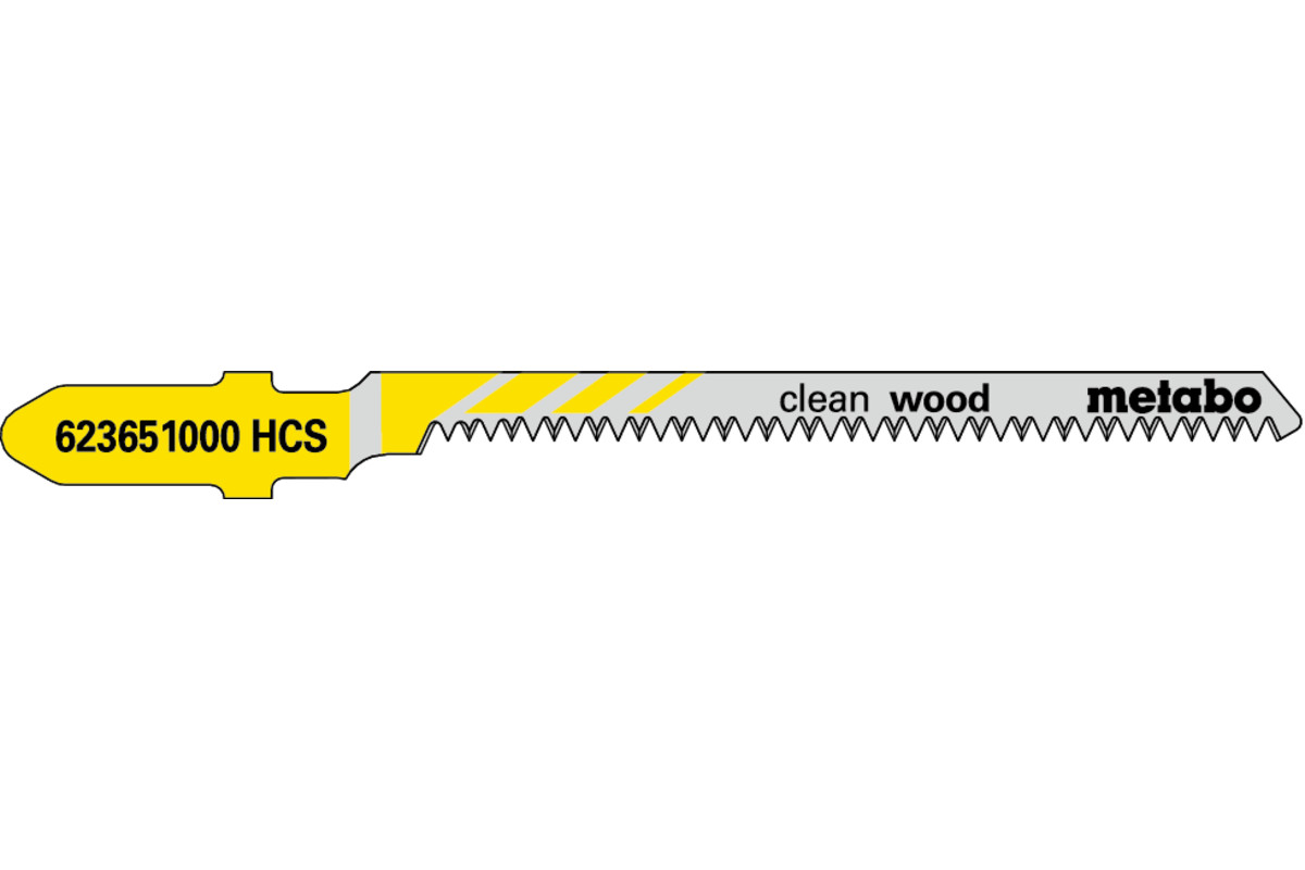 5 hojas para sierra de calar "clean wood" 57/ 1,4 mm (623651000) 