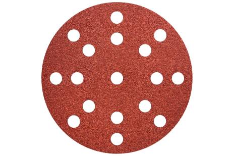 50 hojas de lijar adhesivas 125 mm, P240, M+M, "multi-hole" (626854000) 