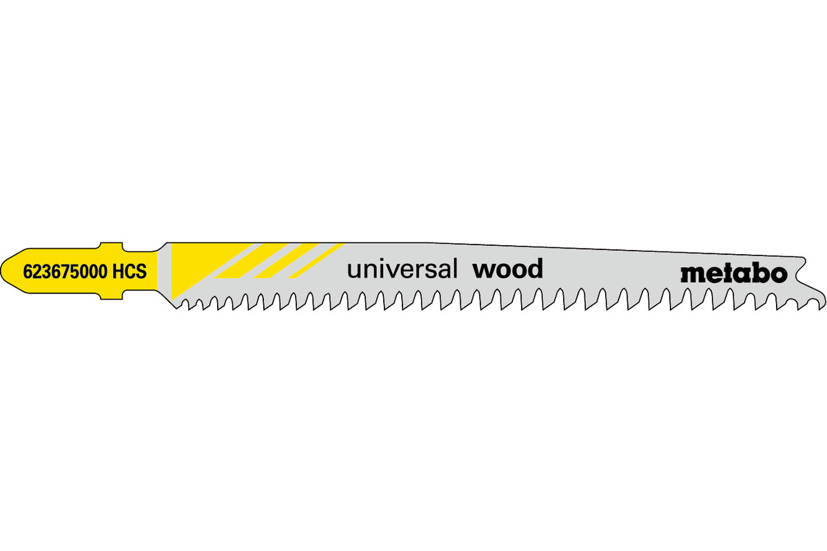 5 lames de scie sauteuse « universal wood » 91 mm/progr. (623675000) 